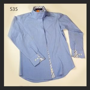 Women's Blue Equestrian Blouse